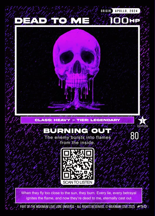 Dead to Me trading card
